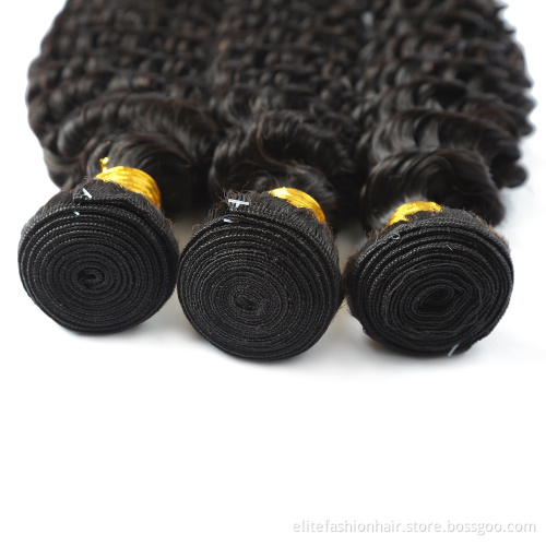 10a Grade Hair Brazilian Virgin Human Hair Bundles Deep Wave 100% Human Hair Bundles High Quality